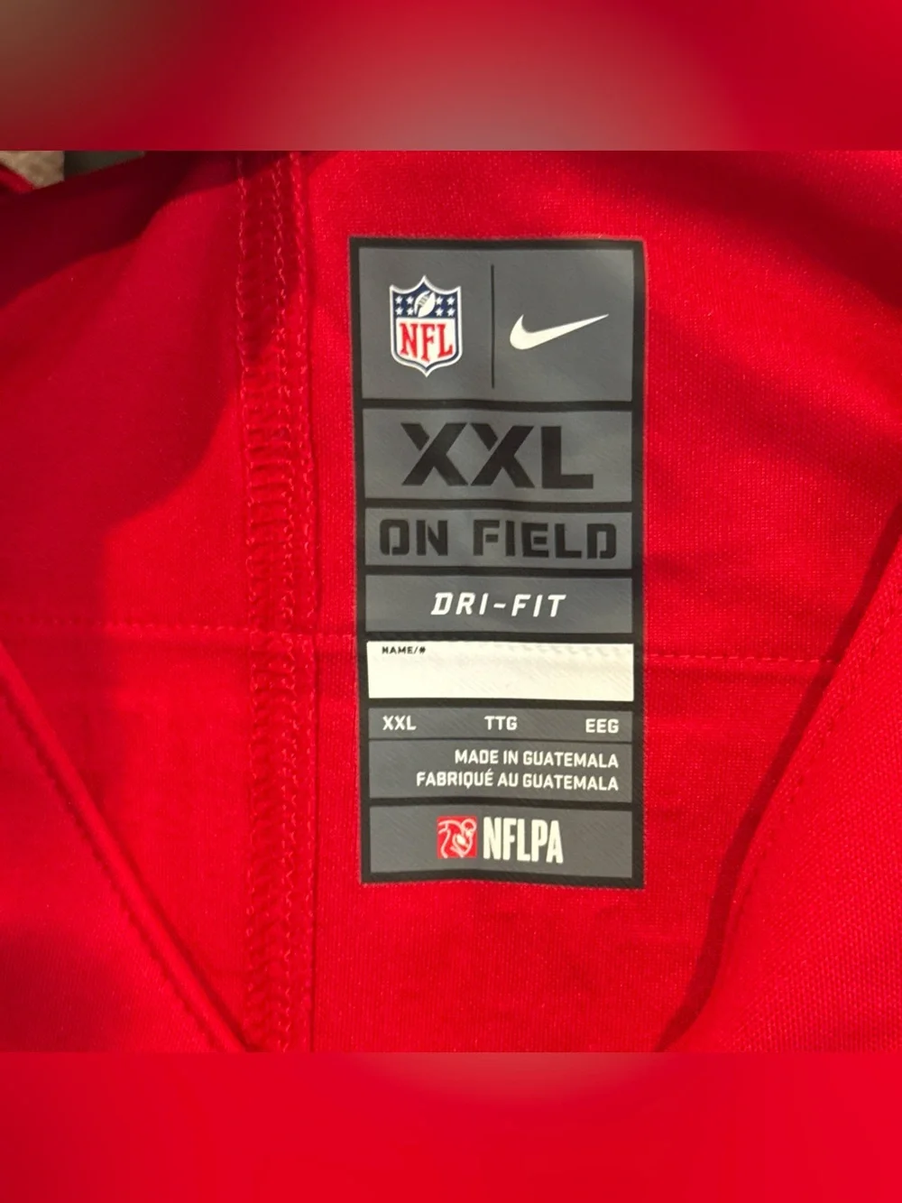 Men’s Size 2XL San Francisco 49ers Jimmy Garoppolo 75th Anniversary Patch Jersey